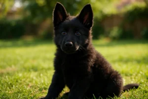 black german shepherd puppy​